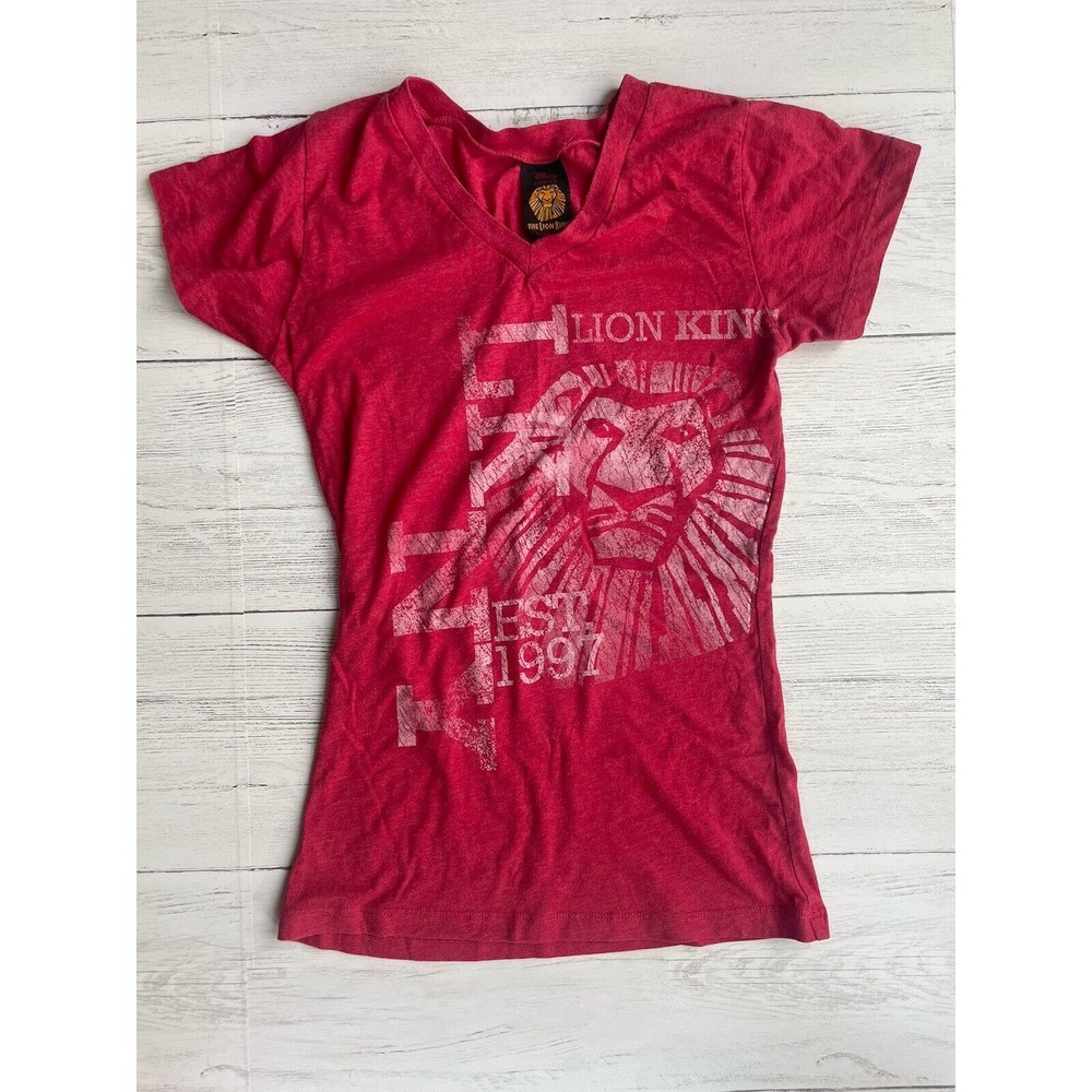 Disneys The Lion King V-Neck T-Shirt Size Sm/M